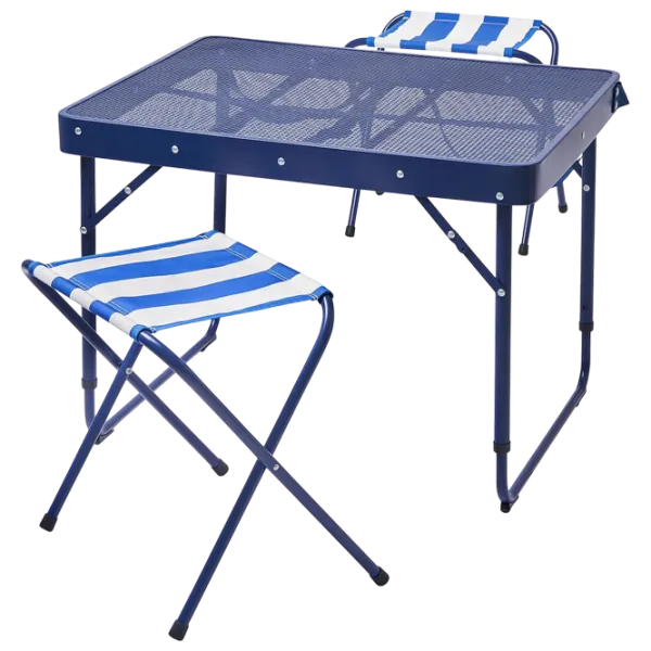 Set mobilă terasă Ikea Strandon Poliester / Plastic / Metal / Blue photo 1