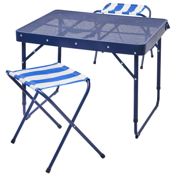 Set mobilă terasă Ikea Strandon Poliester / Plastic / Metal / Blue photo 1