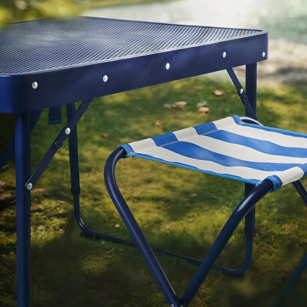 Set mobilă terasă Ikea Strandon Poliester / Plastic / Metal / Blue photo 2