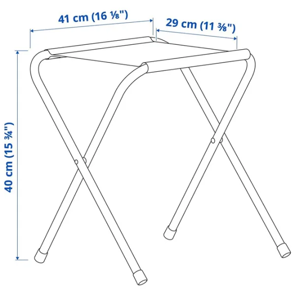 Set mobilă terasă Ikea Strandon Poliester / Plastic / Metal / Blue photo 5