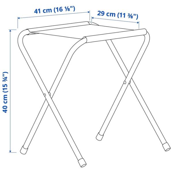 Set mobilă terasă Ikea Strandon Poliester / Plastic / Metal / Blue photo 5