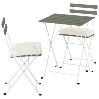 Набор мебели для террасы Ikea Tarno/Kuddarna Дерево / Металл / Металл / Светло-коричневый