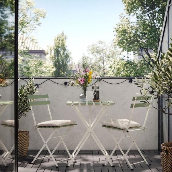 Set mobilă terasă Ikea Tarno/Kuddarna Lemn / Metal / Metal / Light Brown photo 6 Set mobilă terasă Ikea Tarno/Kuddarna Lemn / Metal / Metal / Light Brown photo 6