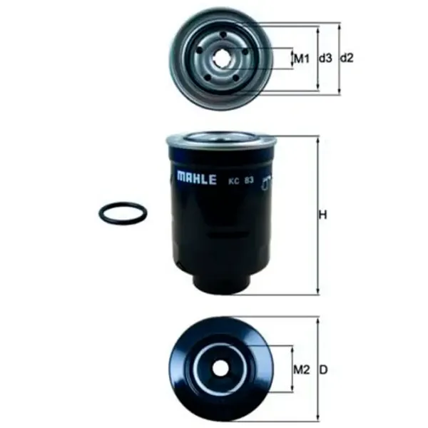Топливный фильтр Mahle KC 83D 86 мм photo 2