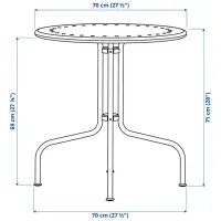 Набор мебели для террасы Ikea Lacko/Kuddarna Полиэстер / Металл / Пластик / Серый photo 5