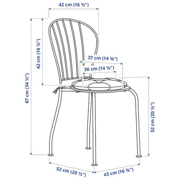 Набор мебели для террасы Ikea Lacko/Kuddarna Полиэстер / Металл / Пластик / Серый photo 6 Набор мебели для террасы Ikea Lacko/Kuddarna Полиэстер / Металл / Пластик / Серый photo 6