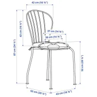 Набор мебели для террасы Ikea Lacko/Kuddarna Полиэстер / Металл / Пластик / Серый photo 6
