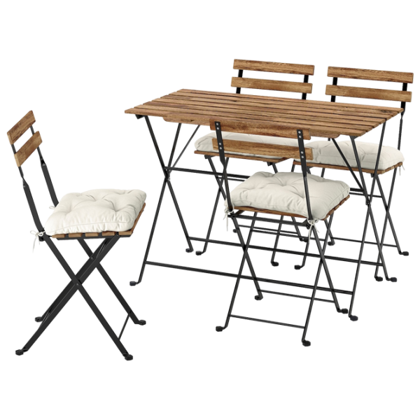 Set mobilă terasă Ikea Tarno/Kuddarna Metal / Metal / Metal / Light Brown photo 1 Set mobilă terasă Ikea Tarno/Kuddarna Metal / Metal / Metal / Light Brown photo 1
