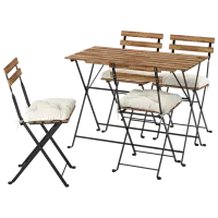 Set mobilă terasă Ikea Tarno/Kuddarna Metal / Metal / Metal / Light Brown