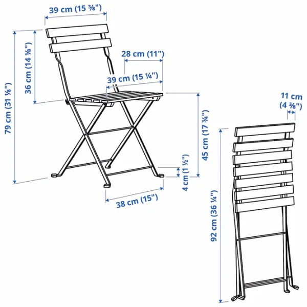 Set mobilă terasă Ikea Tarno/Kuddarna Metal / Metal / Metal / Light Brown photo 8 Set mobilă terasă Ikea Tarno/Kuddarna Metal / Metal / Metal / Light Brown photo 8