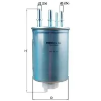 Топливный фильтр Mahle KL 1044 80 мм photo 5