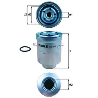 Filtru combustibil Mahle KC 510D 63 mm photo 5