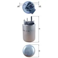 Filtru combustibil Mahle KL 1048 8 mm photo 5