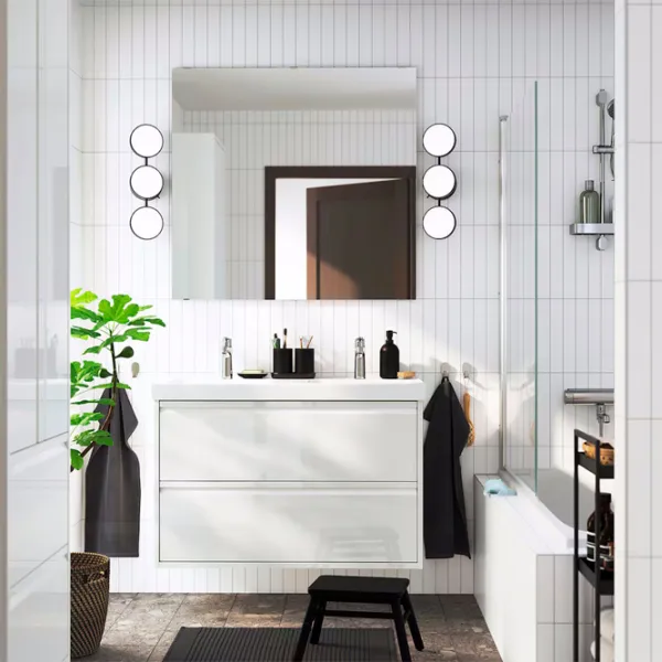 Зеркало для ванной Ikea Lettan Стекло / Прямоугольная photo 4