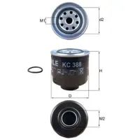 Filtru combustibil Mahle KC 388D 102 mm photo 5