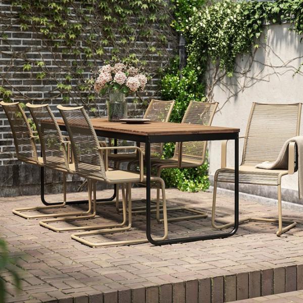 Set mobilă terasă Ikea Vasman Metal / Lemn / Polipropilenă / Brown photo 6 Set mobilă terasă Ikea Vasman Metal / Lemn / Polipropilenă / Brown photo 6