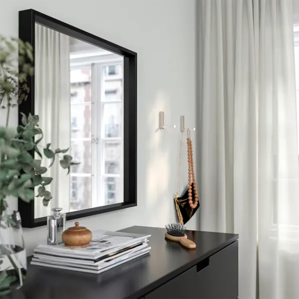 Зеркало для ванной Ikea Nissedal МДФ / Квадратная photo 4 Зеркало для ванной Ikea Nissedal МДФ / Квадратная photo 4