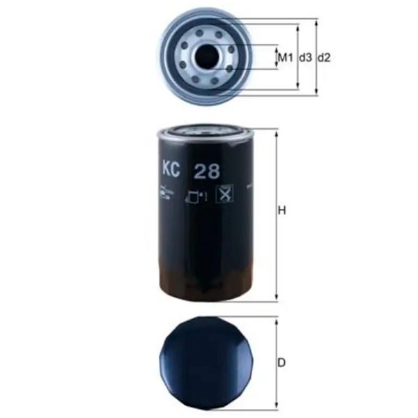 Filtru combustibil Mahle KC 28 61 mm photo 5 Filtru combustibil Mahle KC 28 61 mm photo 5