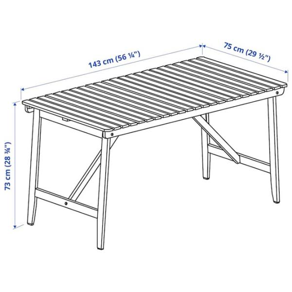 Набор мебели для террасы Ikea Askholmen/Kuddarna Дерево / Дерево / Дерево / Тёмно-коричневый photo 6 Набор мебели для террасы Ikea Askholmen/Kuddarna Дерево / Дерево / Дерево / Тёмно-коричневый photo 6