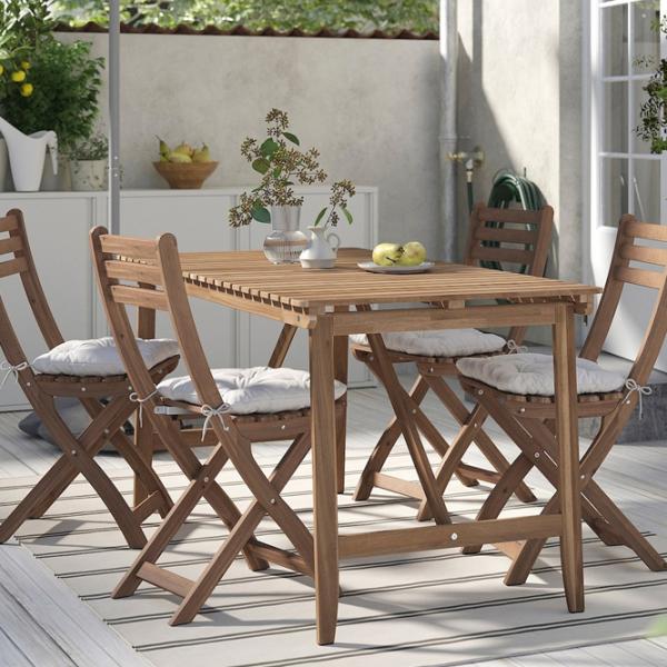 Набор мебели для террасы Ikea Askholmen/Kuddarna Дерево / Дерево / Дерево / Тёмно-коричневый photo 7 Набор мебели для террасы Ikea Askholmen/Kuddarna Дерево / Дерево / Дерево / Тёмно-коричневый photo 7