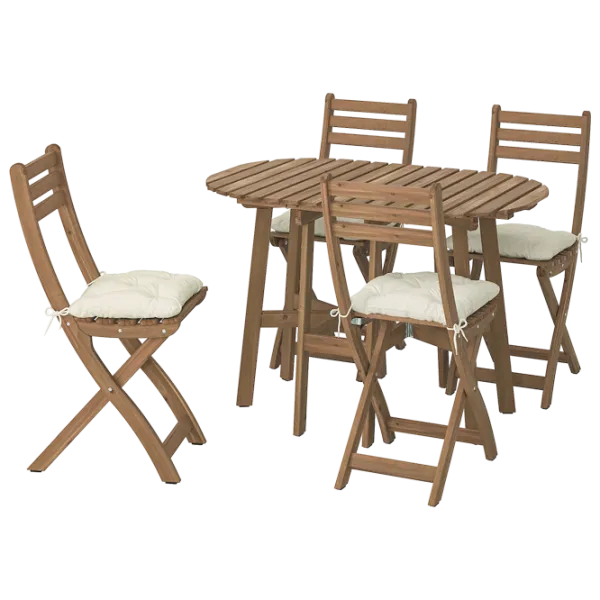 Set mobilă terasă Ikea Askholmen/Kuddarna Lemn / Lemn / Lemn / Dark Brown photo 1 Set mobilă terasă Ikea Askholmen/Kuddarna Lemn / Lemn / Lemn / Dark Brown photo 1