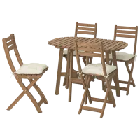 Set mobilă terasă Ikea Askholmen/Kuddarna Lemn / Lemn / Lemn / Dark Brown