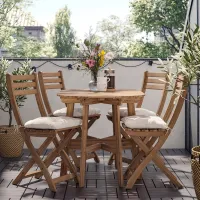 Набор мебели для террасы Ikea Askholmen/Kuddarna Дерево / Дерево / Дерево / Тёмно-коричневый photo 8