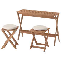 Set mobilă terasă Ikea Nammaro/Froson/Duvholmen Lemn / Lemn / Lemn / Light Brown