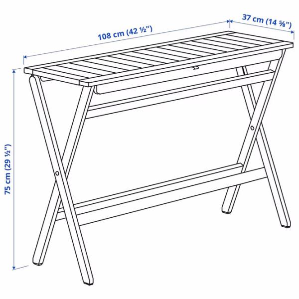 Set mobilă terasă Ikea Nammaro/Froson/Duvholmen Lemn / Lemn / Lemn / Light Brown photo 6 Set mobilă terasă Ikea Nammaro/Froson/Duvholmen Lemn / Lemn / Lemn / Light Brown photo 6