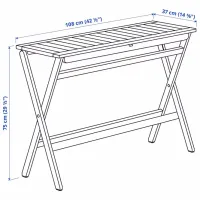 Набор мебели для террасы Ikea Nammaro/Froson/Duvholmen Дерево / Дерево / Дерево / Светло-коричневый photo 6