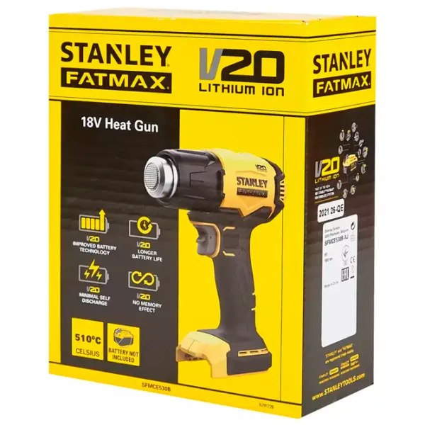 Suflantă de aer cald Stanley SFMCE530B-XJ 360 W / Yellow photo 7 Suflantă de aer cald Stanley SFMCE530B-XJ 360 W / Yellow photo 7
