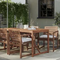 Набор мебели для террасы Ikea Nammaro/Kuddarna Дерево / Дерево / / Светло-коричневый photo 2