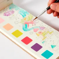 Креативный набор Mideer Watercolour Painting Unicorn Legend MD4297 3+ / Разноцветный Разноцветный photo 2