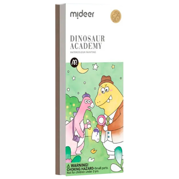 Set de creație Mideer Watercolour Painting Dinosaur Academy MD4269 3+ / Multicolor Multicolor photo 1