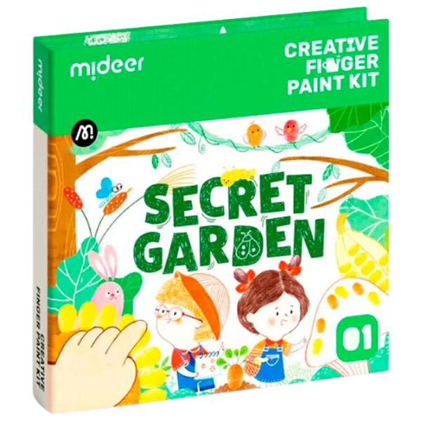 Set de creație Mideer Creative Finger Paint Kit Secret Garden CT1504 1+ / Multicolor Green photo 1