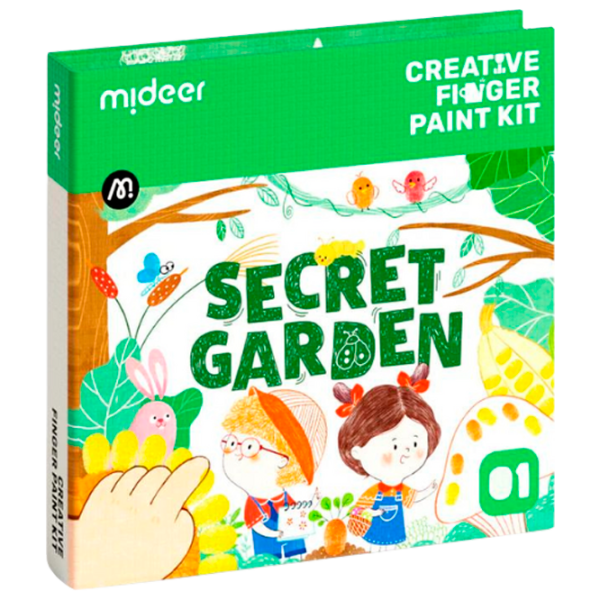 Set de creație Mideer Creative Finger Paint Kit Secret Garden CT1504 1+ / Multicolor Green photo 1