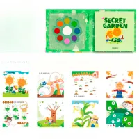 Set de creație Mideer Creative Finger Paint Kit Secret Garden CT1504 1+ / Multicolor Green photo 6