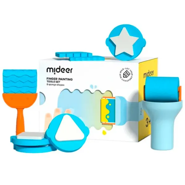 Креативный набор Mideer Finger Paint Tools set MD6301 3+ / Разноцветный Синий photo 2