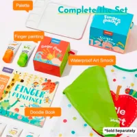 Set de creație Mideer Finger Paint Tools set MD6301 3+ / Multicolor Blue photo 6
