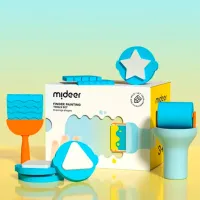 Set de creație Mideer Finger Paint Tools set MD6301 3+ / Multicolor Blue photo 7