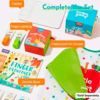 Set de creație Mideer Finger Paint Tools set MD6301 3+ / Multicolor Blue photo 8