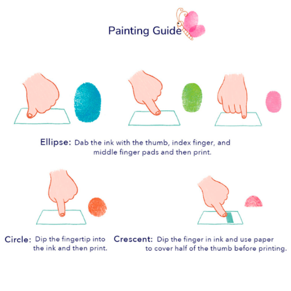 Set de creație Mideer Creative Finger Paint Kit Animal Party CT1505 1+ / Multicolor Orange photo 5