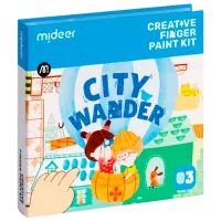 Set de creație Mideer Creative Finger Paint Kit City Wander CT1506 1+ / Multicolor Blue