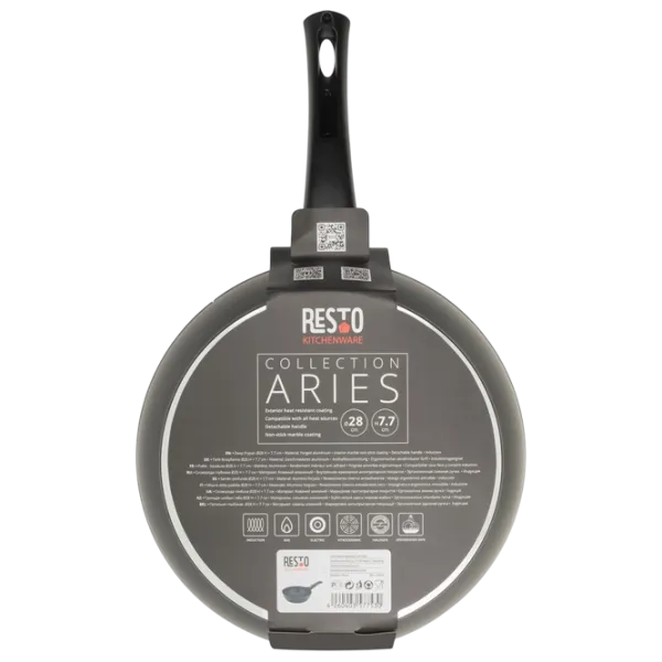 Сковорода Resto Aries 93014 Вок / 28 см / Черный photo 7