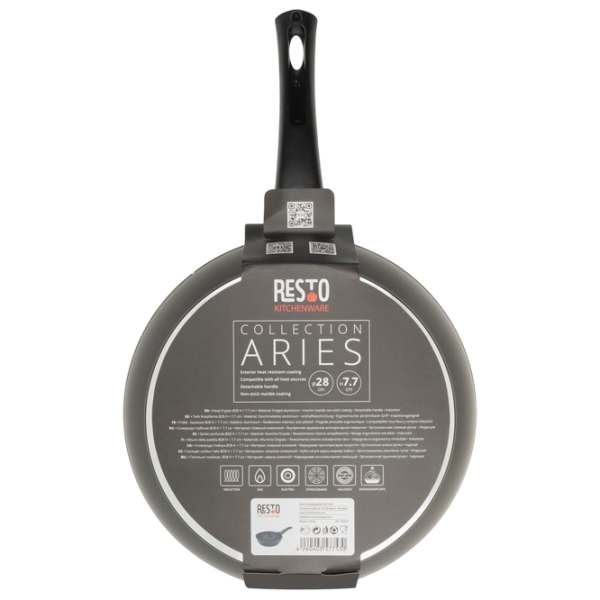 Сковорода Resto Aries 93014 Вок / 28 см / Черный photo 7