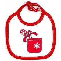 Bavetă Veres Happy New Year Clasică / Bumbac / Red