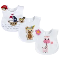 Слюнявчик Sevi Bebe 71 Классическая / Полиэстер / Белый