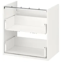 Наборы мебели для ванной комнаты Ikea Enhet/Tvallen/Glypen ЛДСП / White photo 2