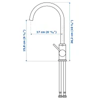 Наборы мебели для ванной комнаты Ikea Enhet/Tvallen/Glypen ЛДСП / White photo 8