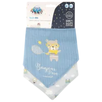 Bavetă Canpol 26/900 Clasică / Muselină / Blue